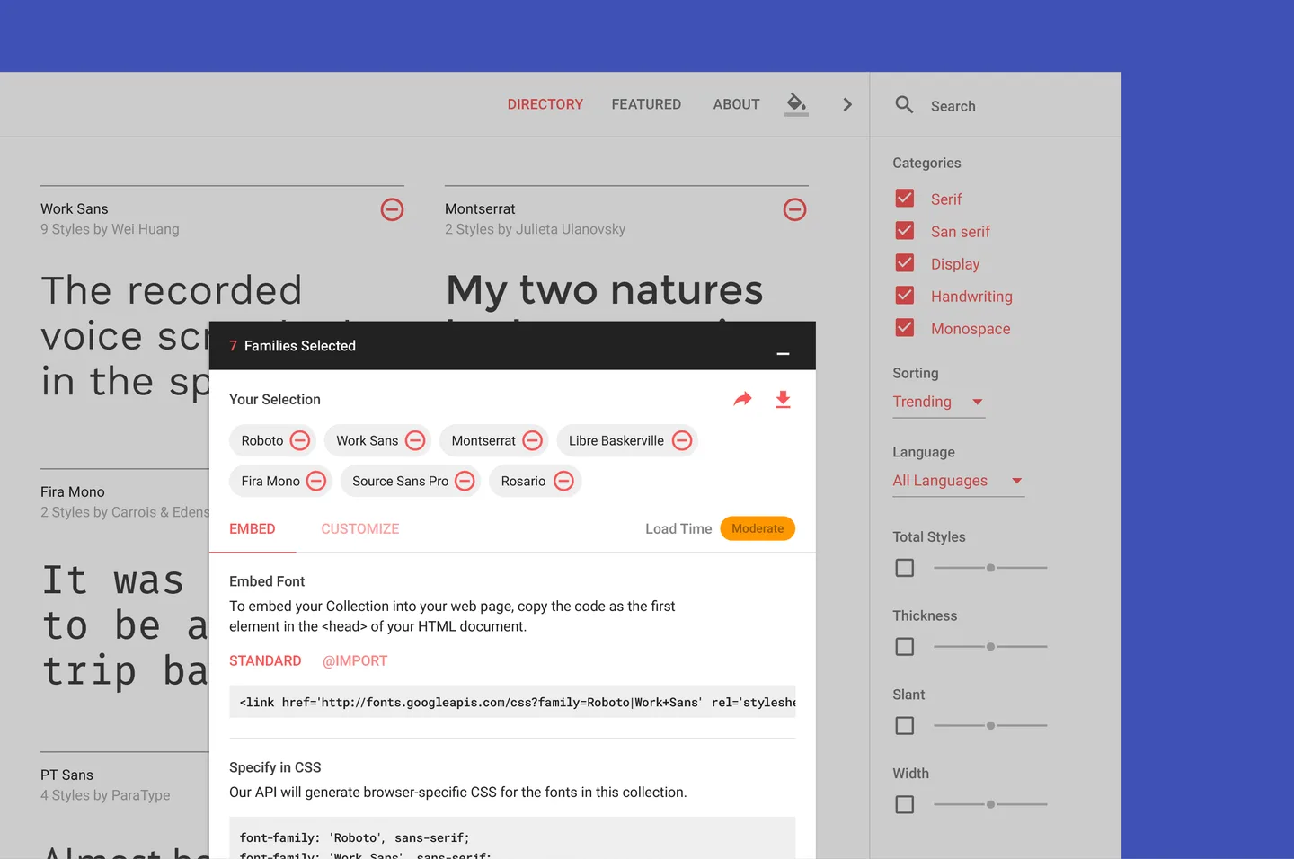 Google Fonts Redesign