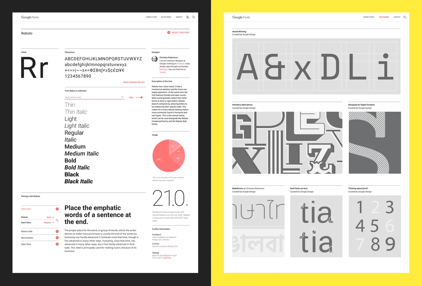 Google Fonts Redesign