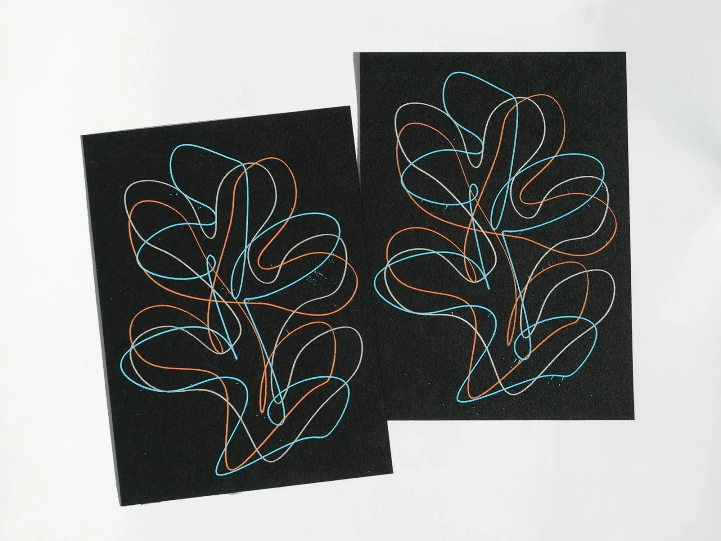 Generative leaf drawing