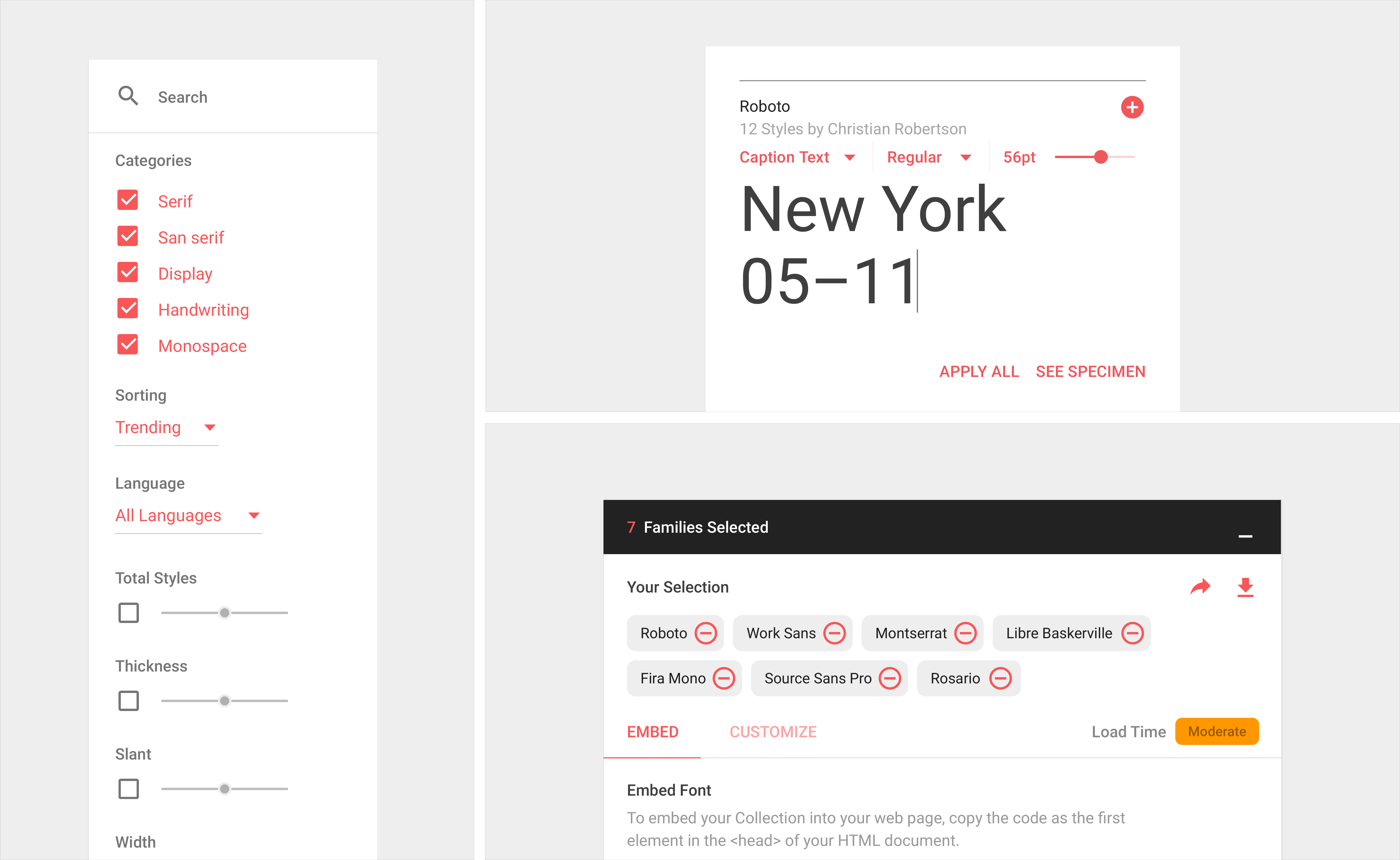 Google Fonts Redesign